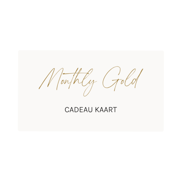 De cadeau kaart van Monthly Gold