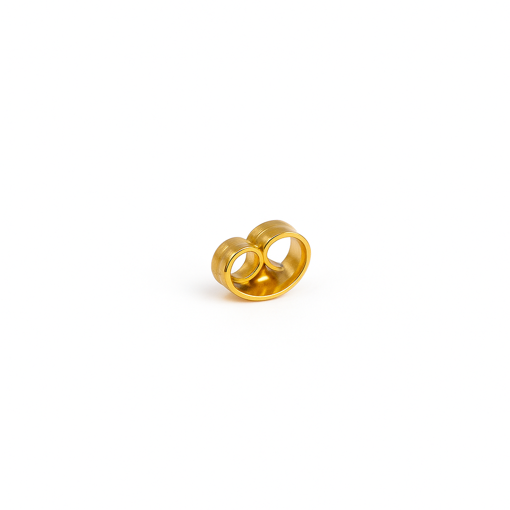 Earring backs 4 achterkantjes (Roestvrij staal en waterproof)