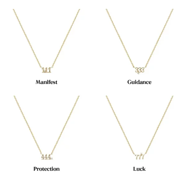Angel numbers necklace - Afbeelding 5