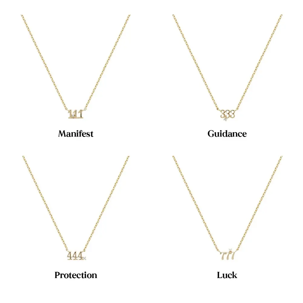 Angel numbers necklace - Afbeelding 5